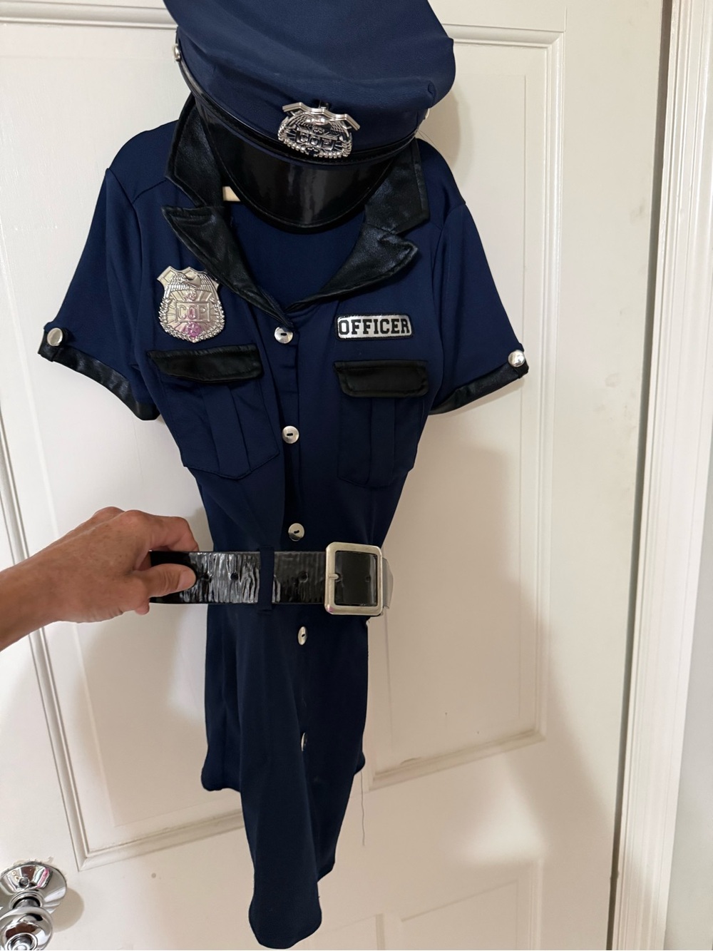 Kids Police Officer Costume dress (size M)